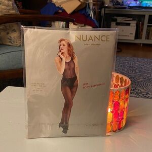 Nuance Body Stocking Black Hosiery Queen Size
